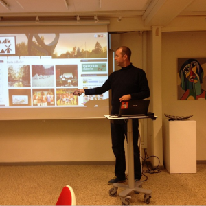 Martin Juhl præsenterer gamle og nye tiltag på Aarup.dk. Foto: H.S.