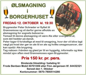 Ølsmagning i Borgerhuset @ Rørup Borgerhus